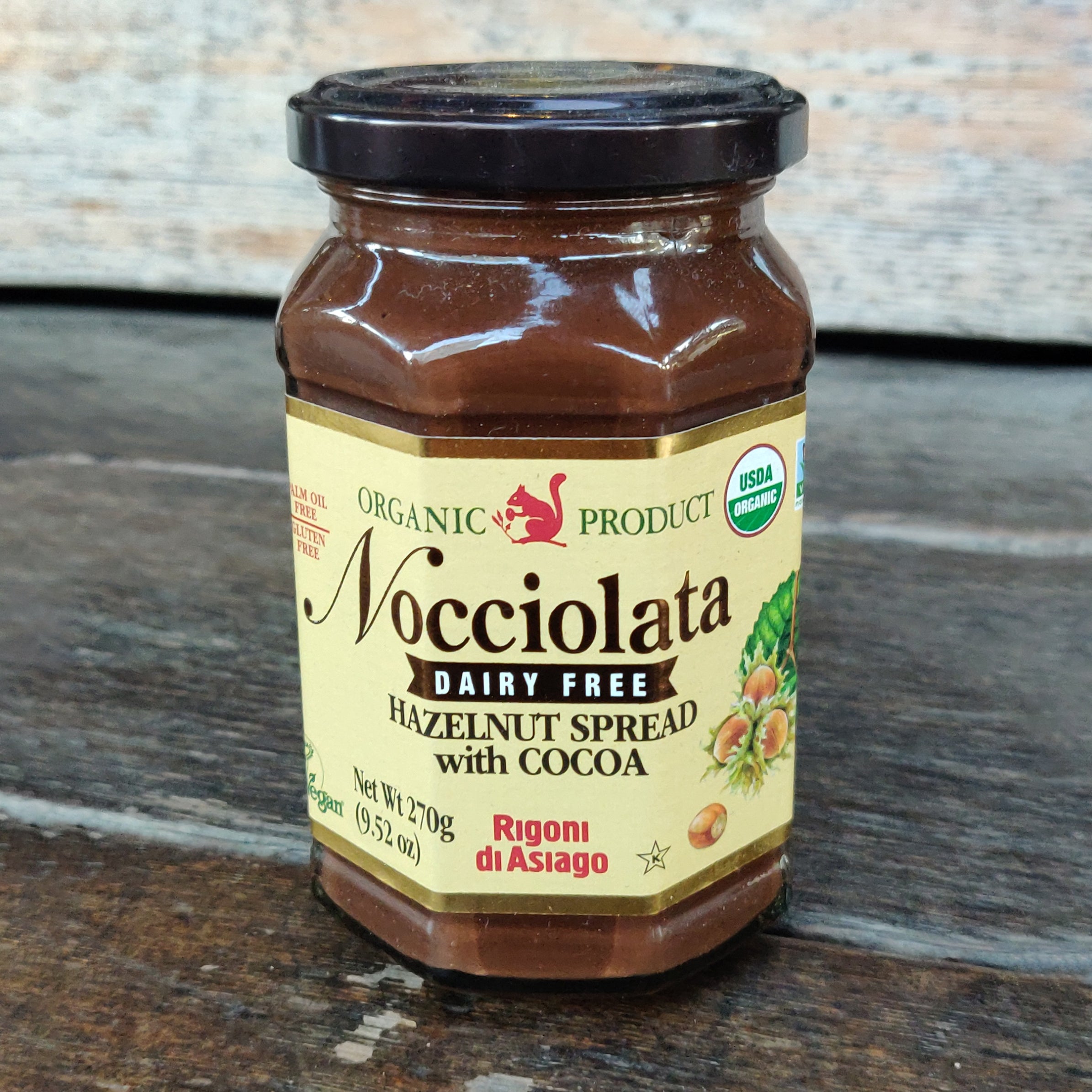 Rigoni Di Asiago Nocciolata DAIRY FREE Organic Hazelnut & Cocoa
